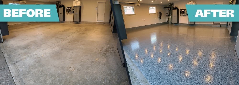 Image showcasing the coating before and after